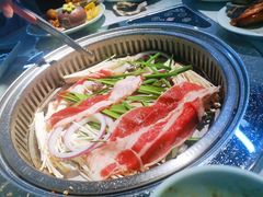 澳洲肥牛-绿岛港轩海鲜烤肉涮锅自助餐厅