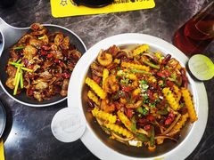 干锅排骨虾-嘎嘎鸭脑壳(蜀汉路店)