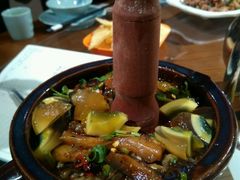 凉拌茄子皮蛋-宣威山野人家·云南菜·菌火锅(金碧店)