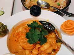 咖喱虾球伴五彩馒头-香乐园·淮扬菜中餐厅·Shang Garden(福田香格里拉店)