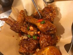 甜辣味半鸡-富乐满韩国正宗炸鸡韩国料理(虹泉路店)