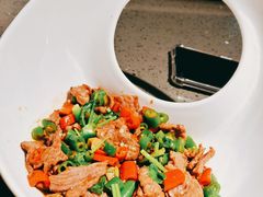 小炒黄牛肉-老头儿油爆虾(星光一期店)