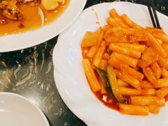鱼饼炒年糕-桃园中华料理炸酱面(燕儿岛路店)