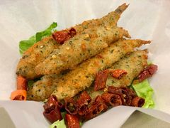 椒盐多春鱼-喜上喜鸡煲翅(吉大店)