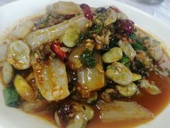 厚皮菜烩胡豆-富贵饭店(大源店)