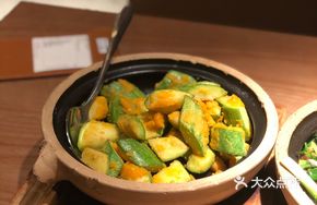 Salted Egg Yolk Stir-fried Little Cucumber