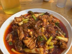 热窝鸡-柏合黄记豆腐皮饭店