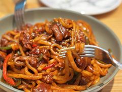 椒麻鸡炒乌冬面-魏客咖啡(中铁中心店)