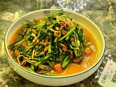 酸笋炒空心菜-浩海火燒雲傣家菜(静安芮欧店)