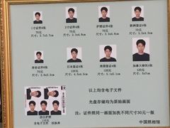 证件照价目表-中国照相馆(王府井店)