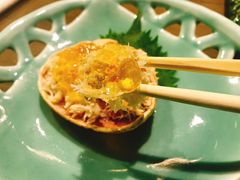 籽蟹配醋冻紫苏花-璞御·海鲜·雪花牛肉局(宾水西道店)