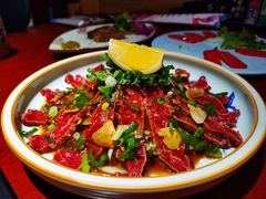 生拌雪花牛肉-大吉鲜鱼料理自慢(维也纳大厦店)