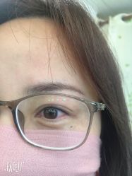 美女 刚做完美瞳线  不肿吧！做前没留！-平萍纹绣韩式半永久定妆