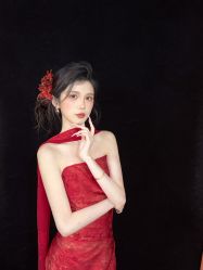 -桃子造型婚纱礼服(凤起广场店)