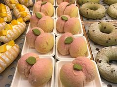 粉桃冰软包-LELECHA乐乐茶(上海五角场万达广场店)