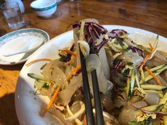 青花自制大拉皮-大清花饺子(山庄店)