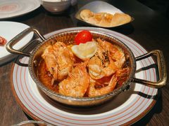 橄榄油蒜香煎虾-庐灶江南·江南菜·四合院Bistro(东直门·华侨夜泊君亭店)