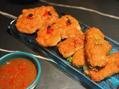 黑松露虾饼拼烧酿辣椒-粤·向群饭店(二沙岛店)