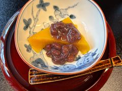 红豆汁浇南瓜年糕-東京 芝 とうふ屋うかい