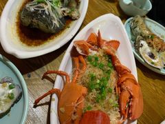 蒜蓉粉丝蒸大龙虾-南海渔家•海鲜•正宗海南菜(海棠湾店)