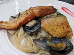 海贝口蘑菇白汁意大利面-Jenny House 珍妮屋新派食堂(美吉特店)
