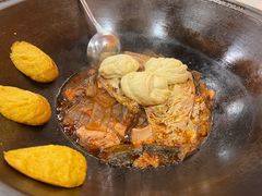 玉米面贴饼-江湖水乡铁锅炖魚(周庄嘉园店)