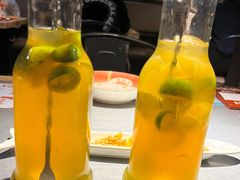 柠檬冰桔茶-探鱼·鲜青椒爽麻烤鱼(天一广场店)