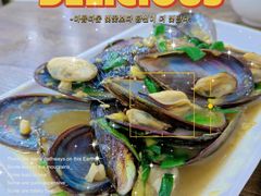 姜葱炒青口-贞姨美食·老字号海鲜大排档