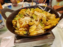 手撕包菜-华盛园卷子王农家菜水库鱼