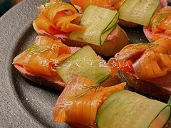 烟熏三文鱼配黄瓜tapas-IES Restaurant(去未舍店)
