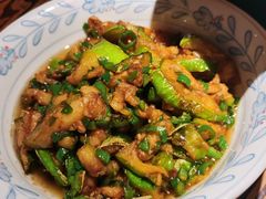 青椒炒青茄子-湖南人家·家传湖南菜(水围店)