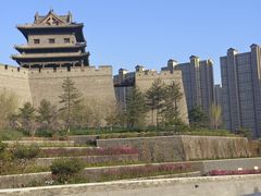 -城墙带状公园-大同古城墙广场停车场