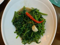 秘制虾酱炒空心菜-帕蓝·暹罗料理(大学路店)