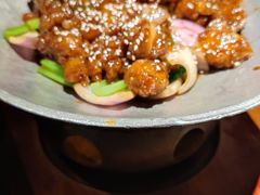 蒜香蜜汁排骨-绿茶餐厅(松江万达店)