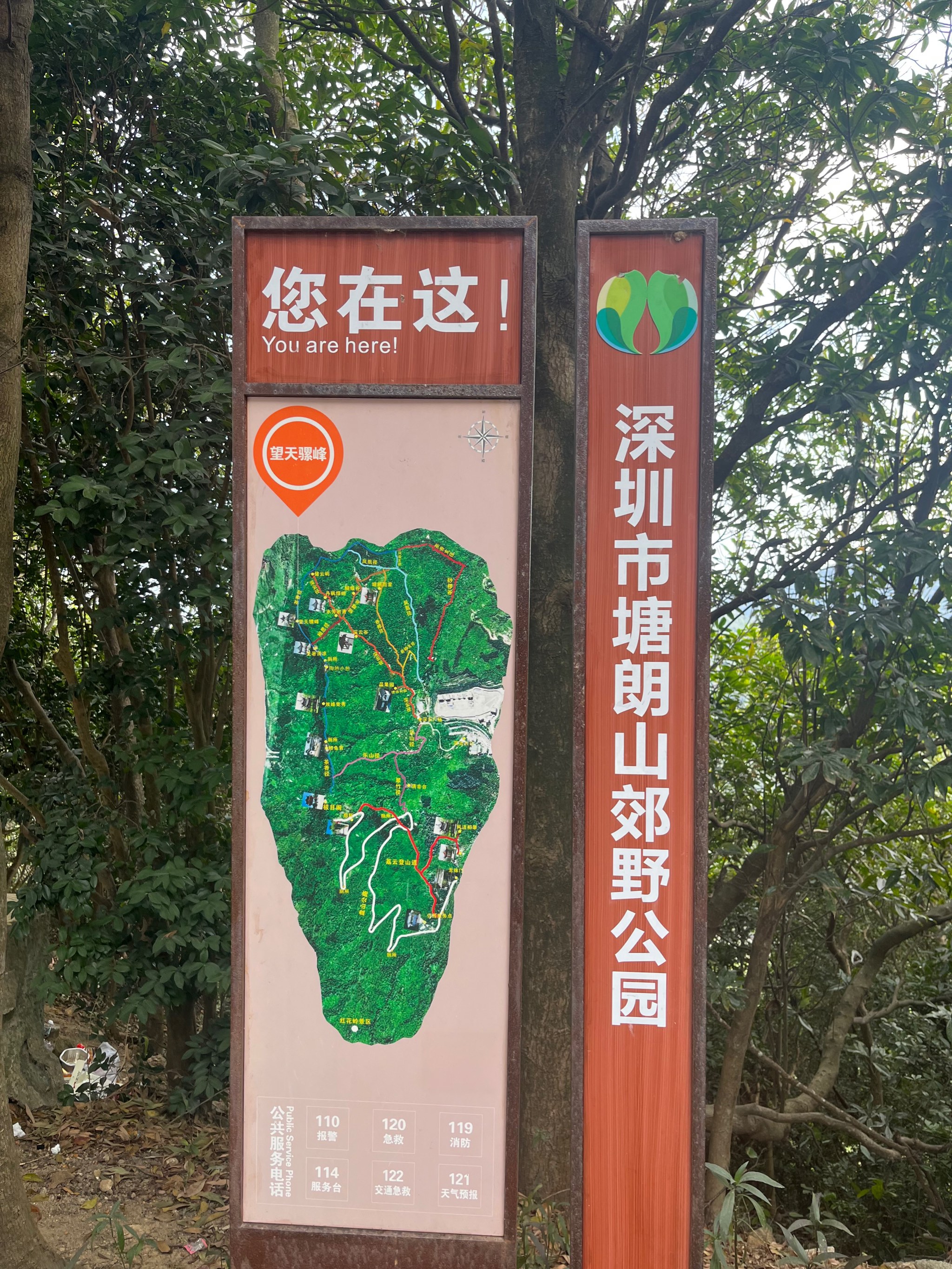 塘朗山公园图片