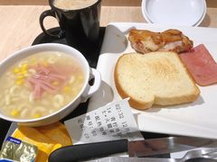 青柠鸡扒火腿+通粉+多士(配热咖啡）-大家乐(广州宝岗店)