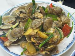 姜葱炒花甲-旺鲜渔港连锁餐厅·珠海特色美食地标(爱情邮局店)