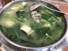 海蛎蝗炖小白菜-盈润餐饮河南烩面全羊锅
