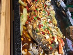 -东来菜馆•手抓海鲜家常菜•海鲜锅贴(鸽子窝店)