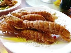 椒盐皮皮虾-万家海鲜饭店
