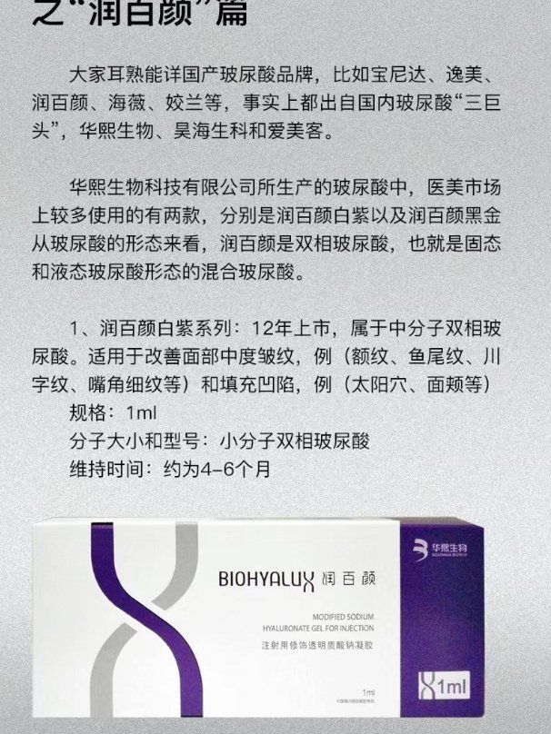 科普|玻尿酸之"润百颜"篇