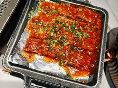 铁板包浆豆腐-绿茶餐厅(滨海万达广场店)