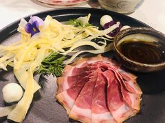三年金钱火腿配大理手撕乳扇-泓0871臻选云南菜·味庄
