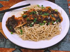 虾仁干挑面（荷包蛋）-梧桐面馆桐乡阿能面店(印象城店)