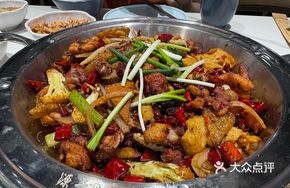 Spicy Chicken and Pork Belly Dry Pot Combo