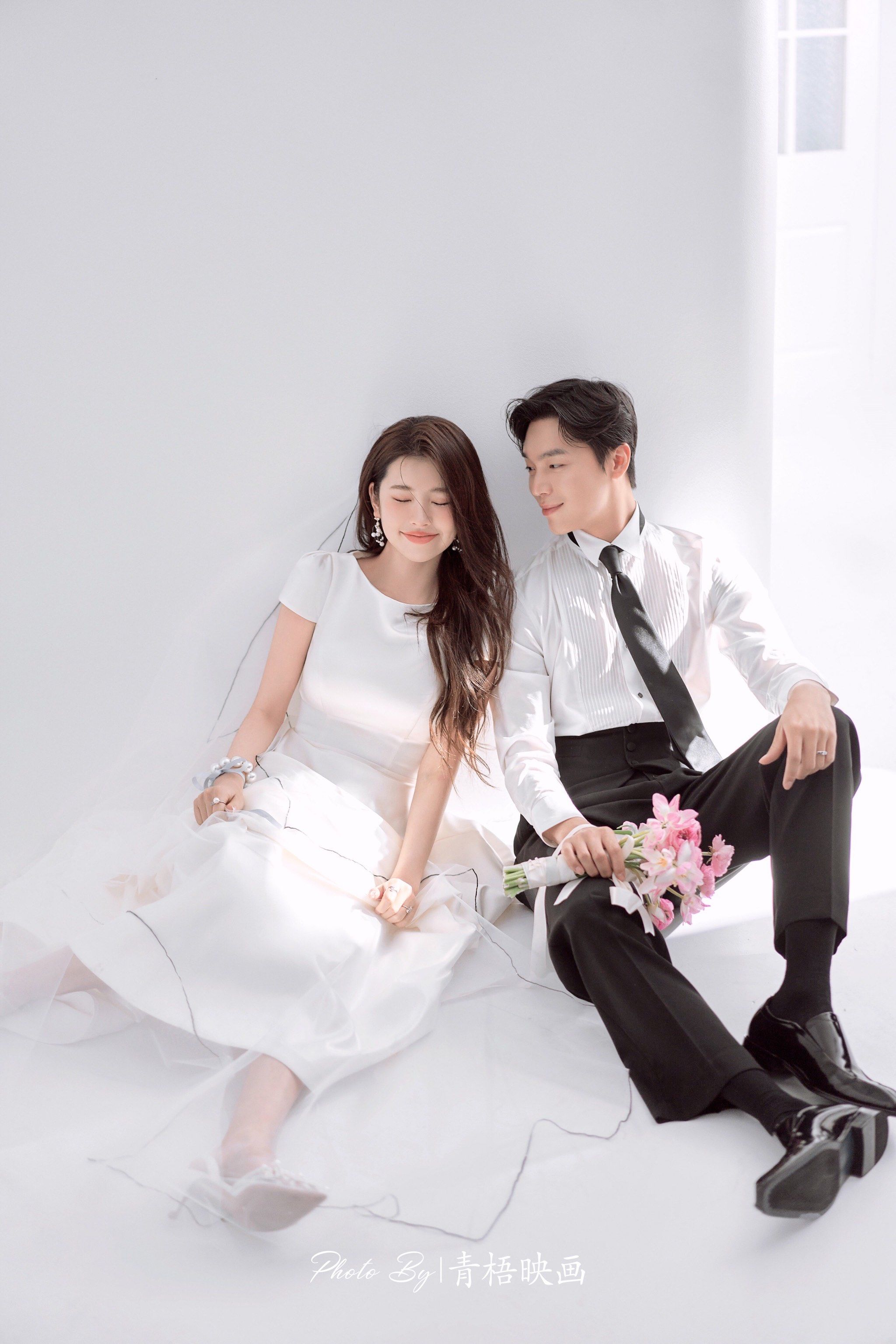 离谱!美到犯规,韩式女主感的青岛婚纱照