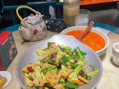 干锅丽水香菇花菜-探花·意境江南菜·唐伯虎文化体验店·松鼠桂鱼(观前店)