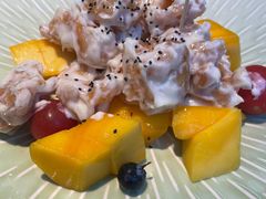 芒果芥末虾丸子-园里前·10年私厨·福建菜(台江万达鳌峰洲店)