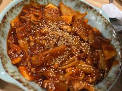 泡菜炒鱿鱼-쌍화점 霜花店·朝鲜族料理(徐家汇店)