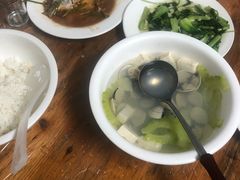 苦瓜豆腐花蛤汤-陈岱后山窑鸡店